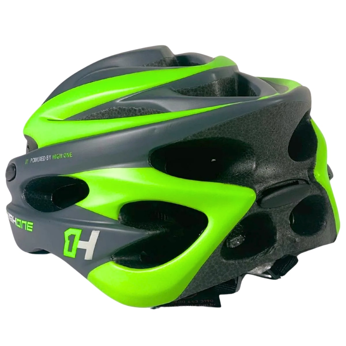 Capacete Bike High One Volcano New Cinza e Verde