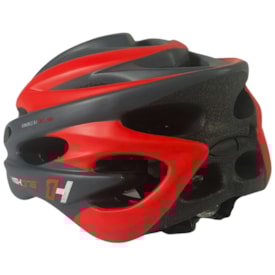 Capacete Bike High One Volcano New Cinza e Vermelho