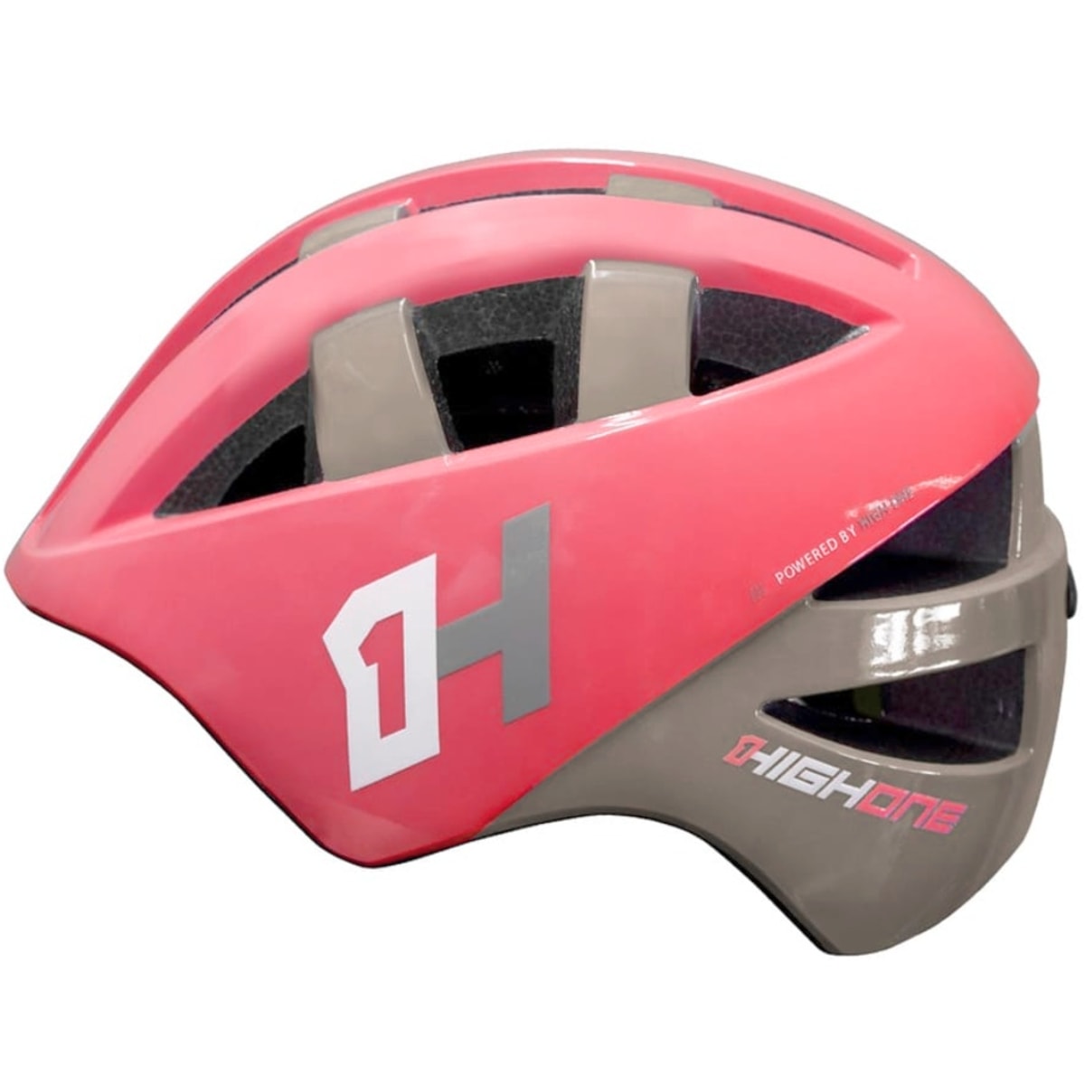 Capacete Bike Mirim High One Baby Bike Rosa e Cinza P