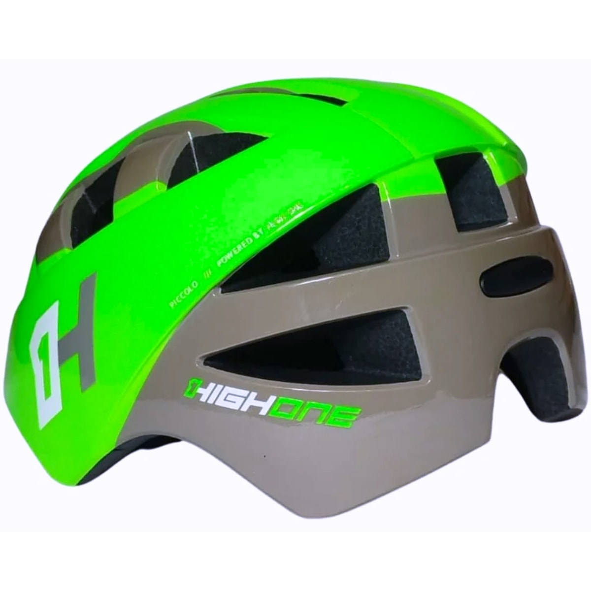 Capacete Bike Mirim High One Baby Bike Verde e Cinza P