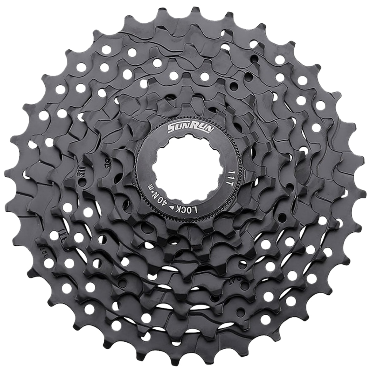 Cassete 8 Velocidades Index Sunrun K8 Preto 11-32 Dentes