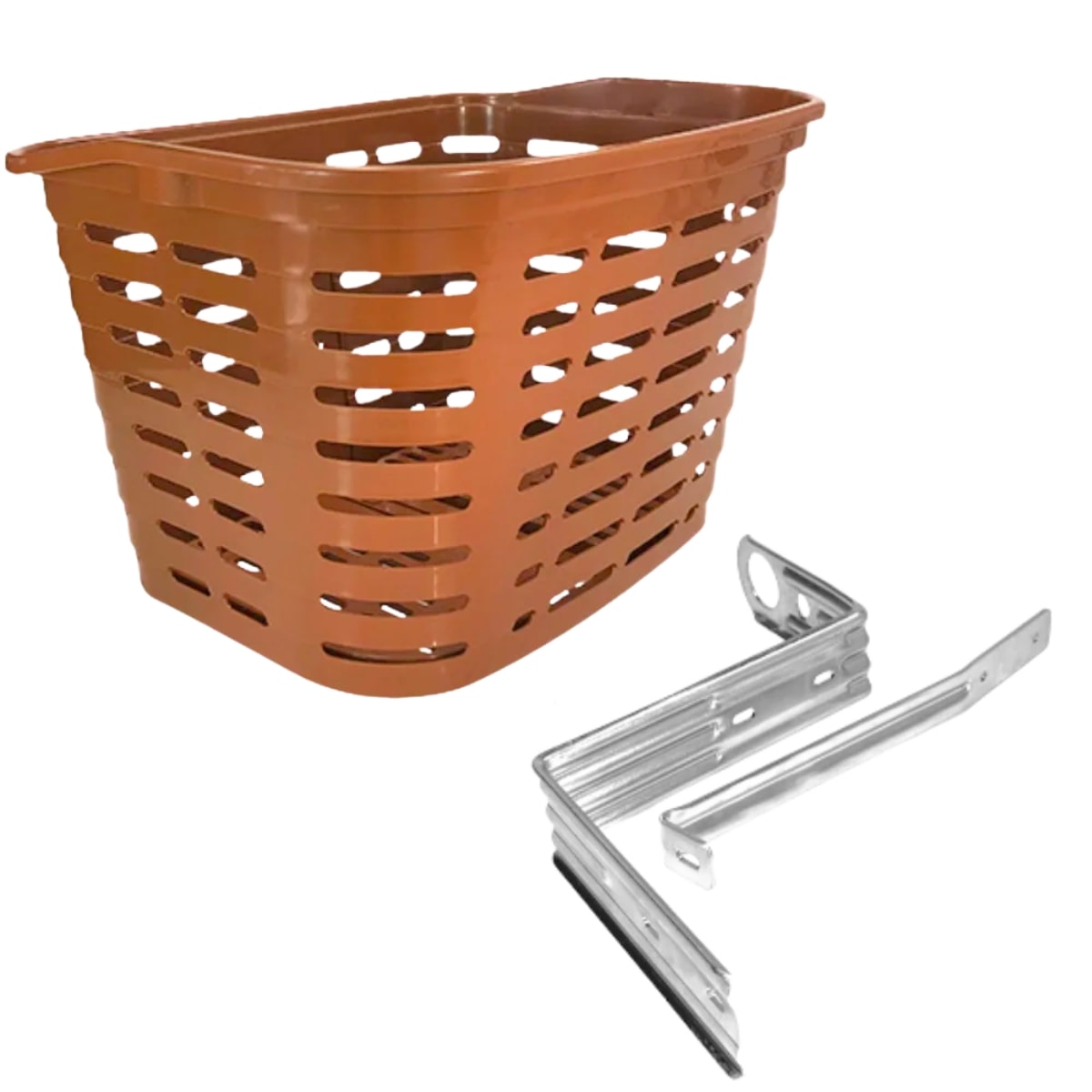 Cesta Bicicleta Aro 26 JKS Urbana Nylon Marrom