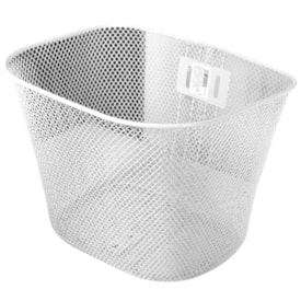 Cesta Bicicleta Aro 26 Volpx Aço Branco