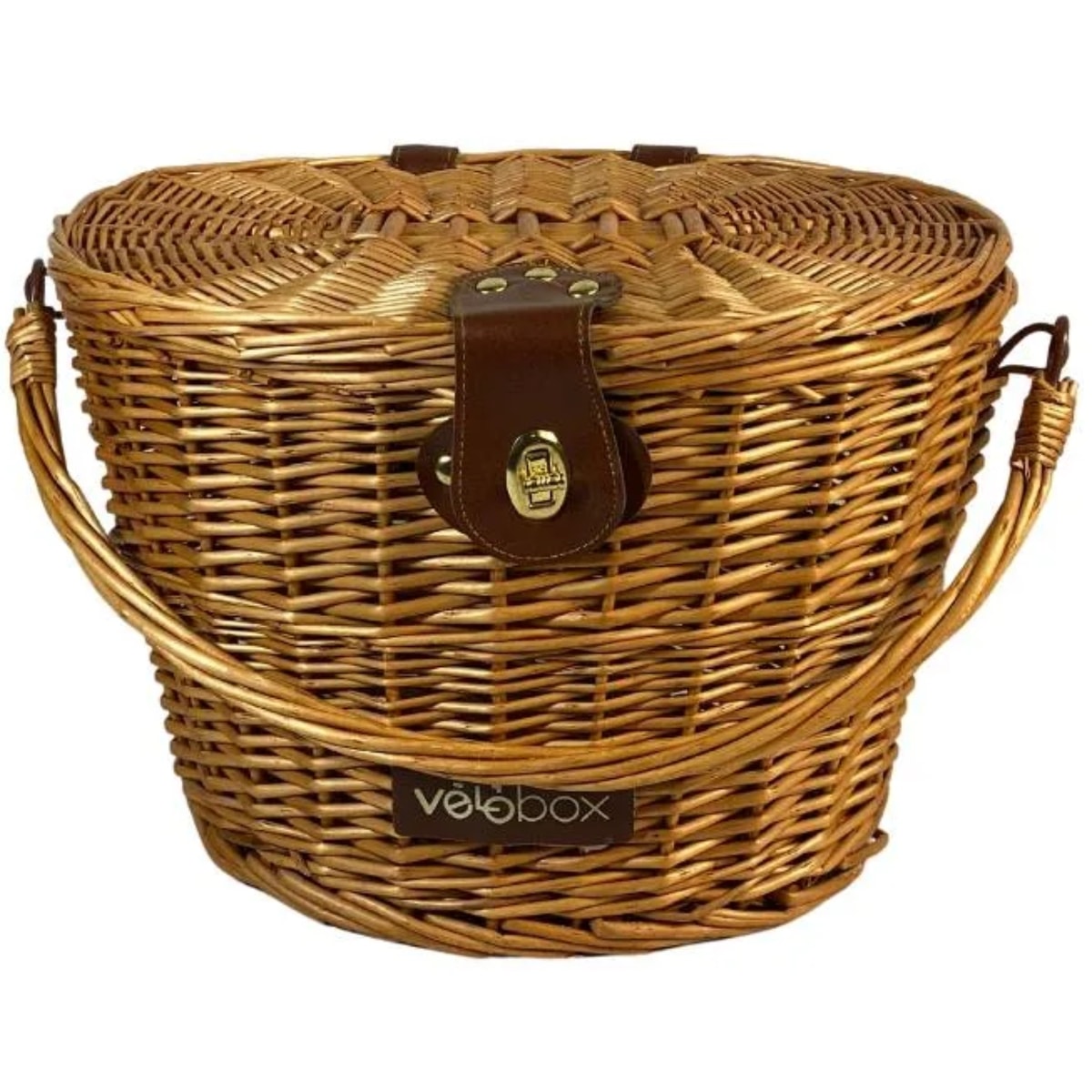 Cesta de Bicicleta Aro 26 Velobox Chaperon Vime Marrom