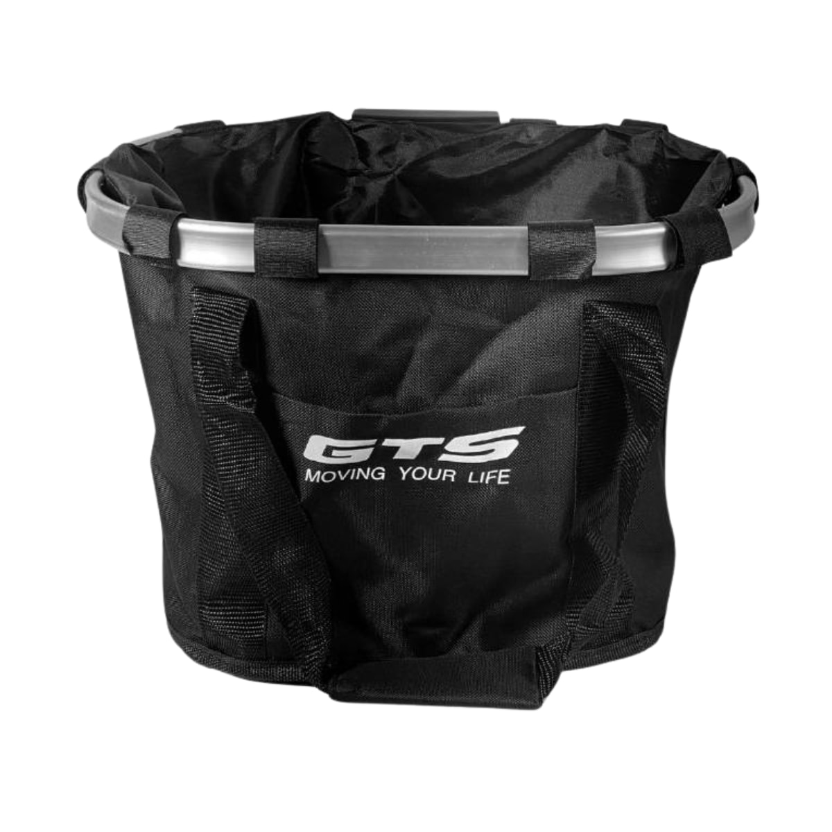 Cesta de Bicicleta Grande GTS Aro 26 Tecido Preto