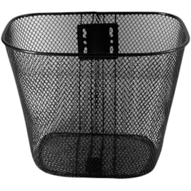 Cesta de Bicicleta Grande Importado Aro 26 Aço Preto