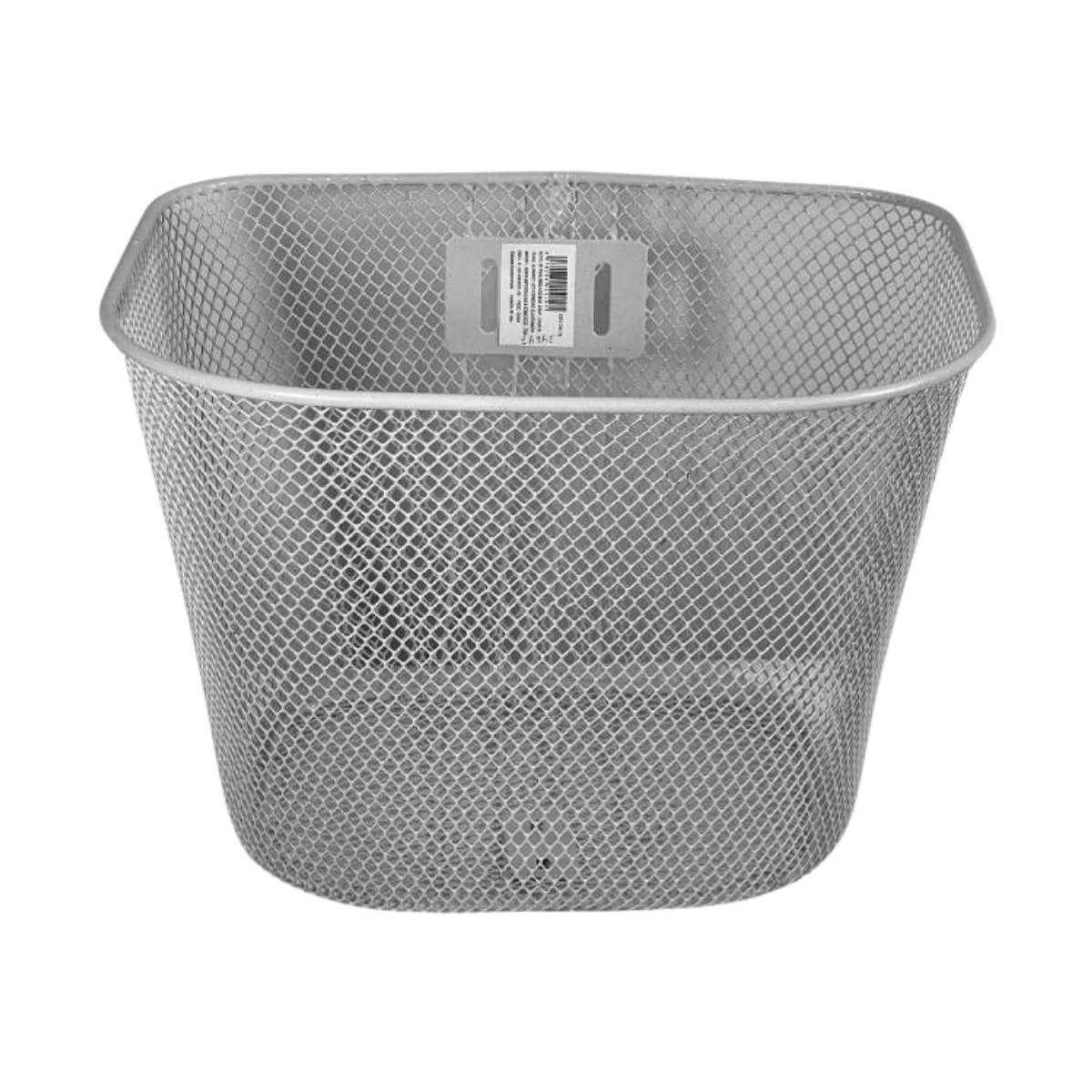 Cesta de Bicicleta Grande Importado Aro 26 Oval Aço Branco