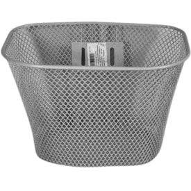 Cesta de Bicicleta Importado Aro 16 Oval Aço Branco