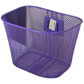 Cesta de Bicicleta Importado Aro 20 Oval Aço Roxo