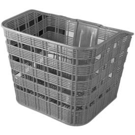 Cesta de Bicicleta Importado Aro 26 Nylon Cinza