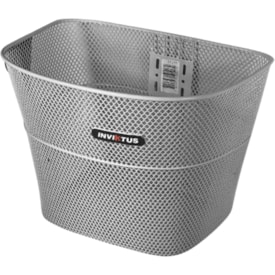 Cesta de Bicicleta Inviktus Aro 26 Quadrada Aço Branco