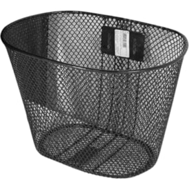 Cesta de Bicicleta Logan Aro 16 Oval Aço Preto