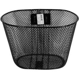 Cesta de Bicicleta Logan Aro 16 Oval Aço Preto