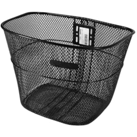 Cesta de Bicicleta Média Importado Aro 26 Aço Preto Alto