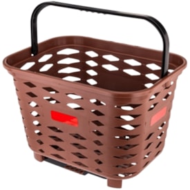 Cesta de Bicicleta Traseira Kalf KF414 Coletiva Marrom