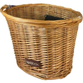 Cesta de Bicicleta Velobox Aro 26 Vime Amarelo