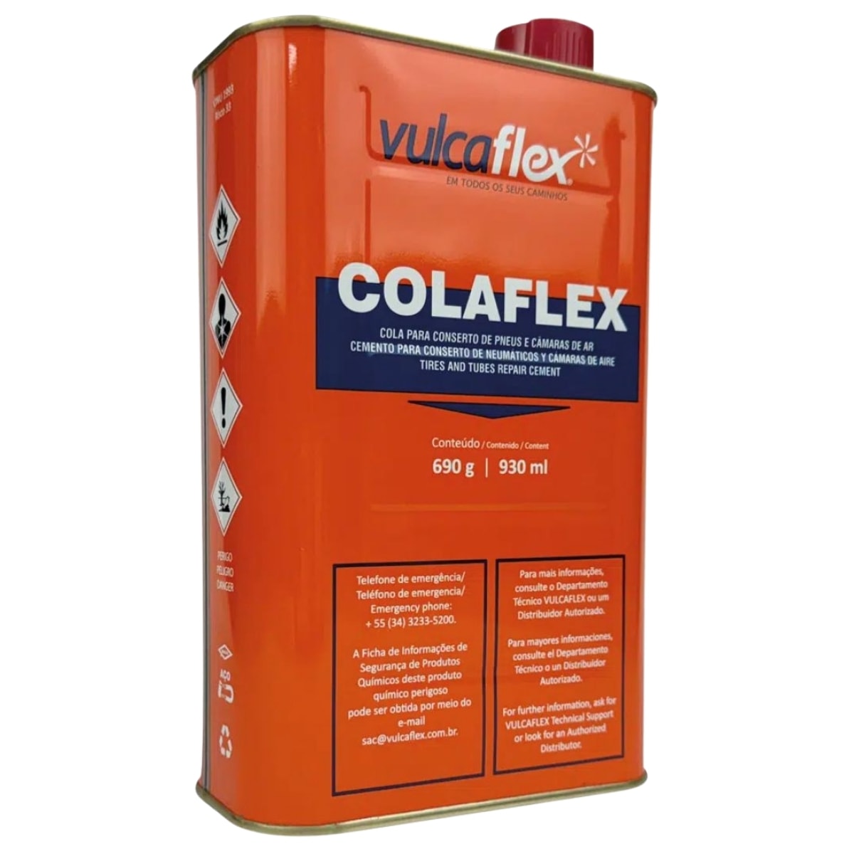 Cola Vulcaflex Remendo Quente 930ml