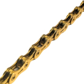 Corrente Fina de Bicicleta KMC X10 10 Velocidades 116 Elos Dourado