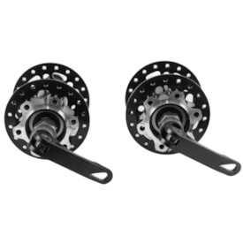 Cubo Aço Shun Feng Rosca 36 Furos Preto Rolamentado Com Espaçador