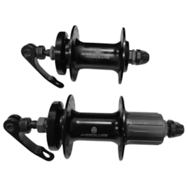 Cubo Alumínio Absolute Nero Cassete 36 Furos Preto Rolamentado