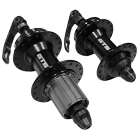 Cubo Alumínio GTS  Cassete 36 Furos Preto Rolamentado