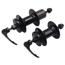 Cubo Alumínio Inviktus Cassete 36 Furos Preto Rolamentado