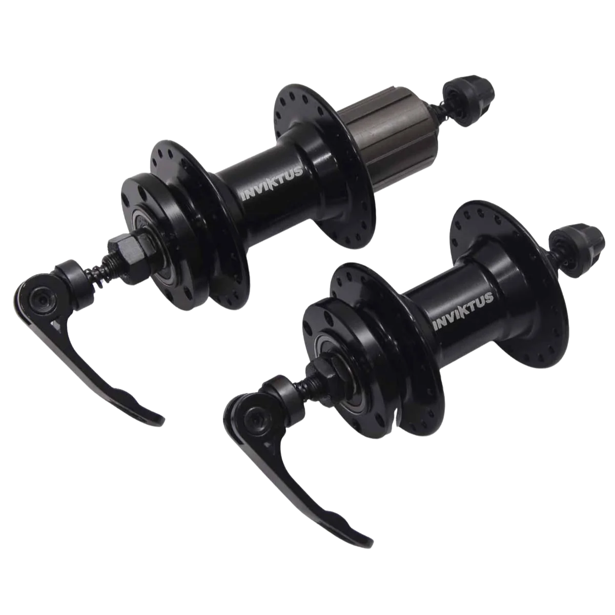 Cubo Alumínio Inviktus Cassete 36 Furos Preto Rolamentado