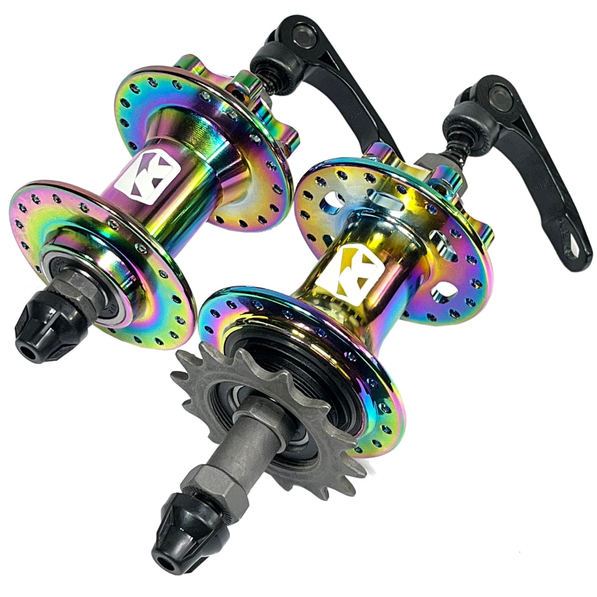 Cubo Alumínio Kapa Barulhento Rosca 36 Furos 16D Rolamentado Com Blocagem