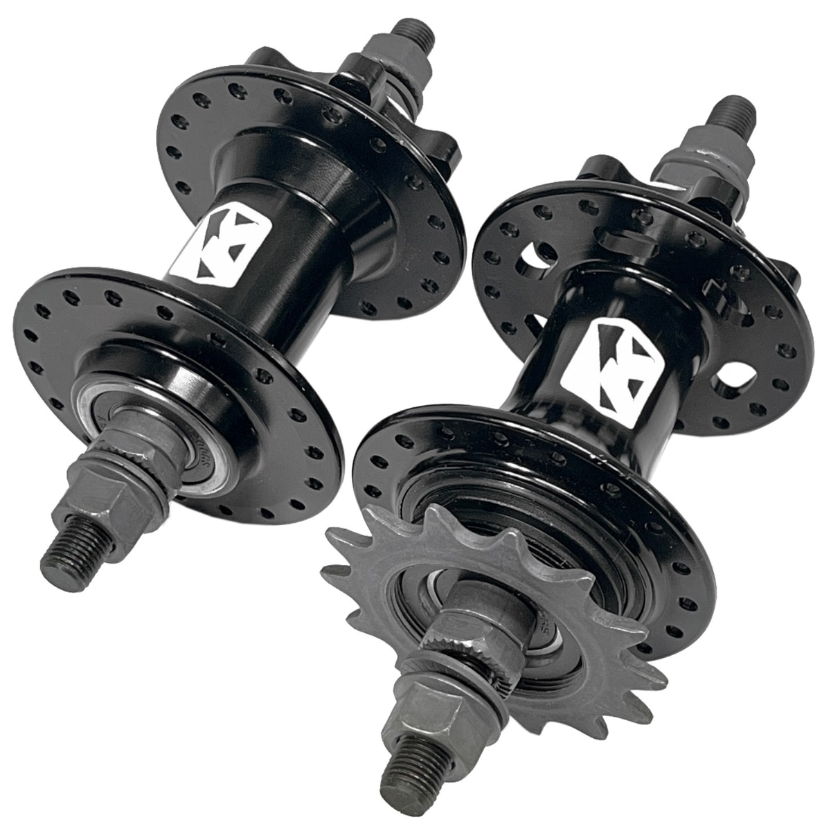 Cubo Alumínio Kapa Barulhento Rosca 36 Furos 16D Rolamentado Com Porca