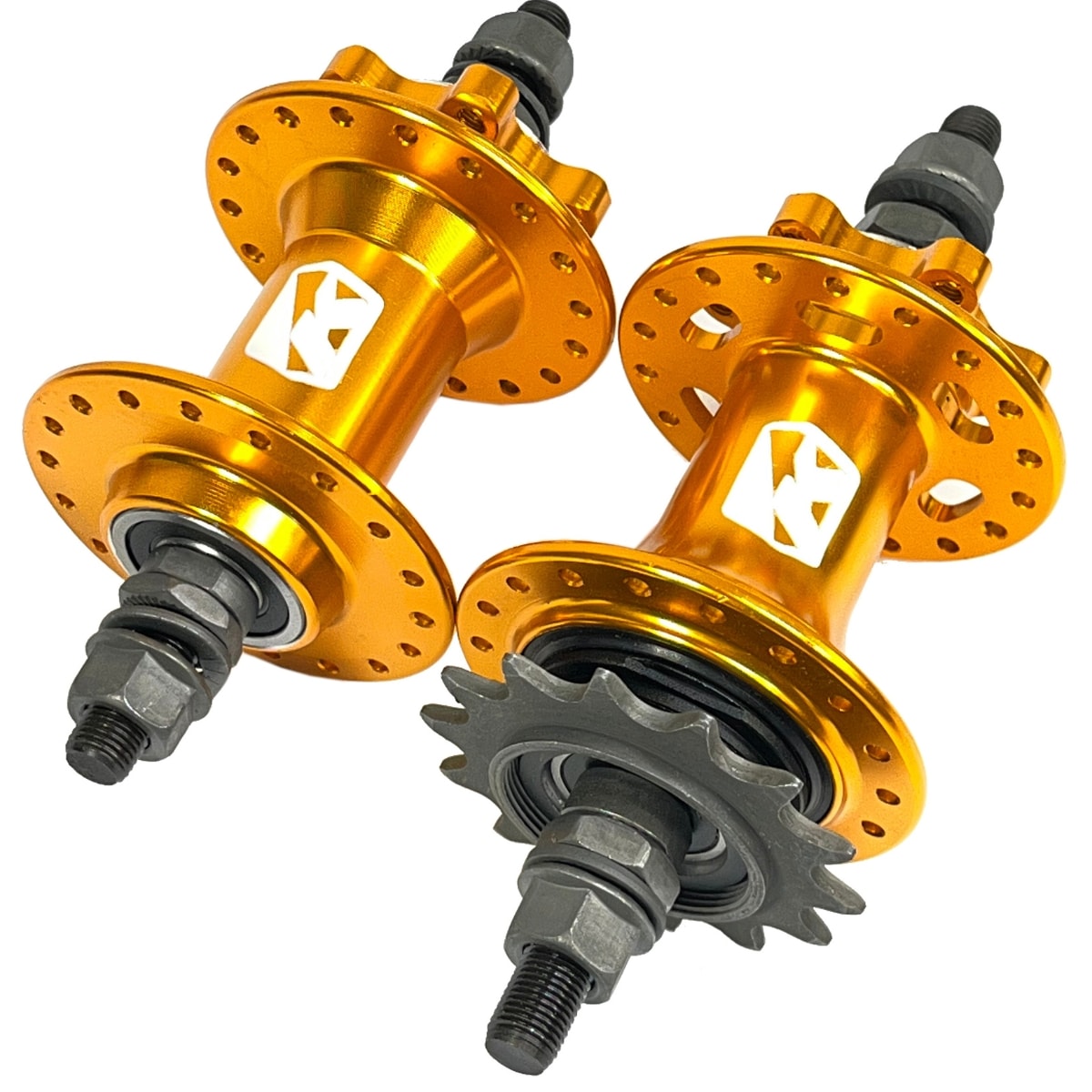 Cubo Alumínio Kapa Barulhento Rosca 36 Furos 16D Rolamentado Com Porca