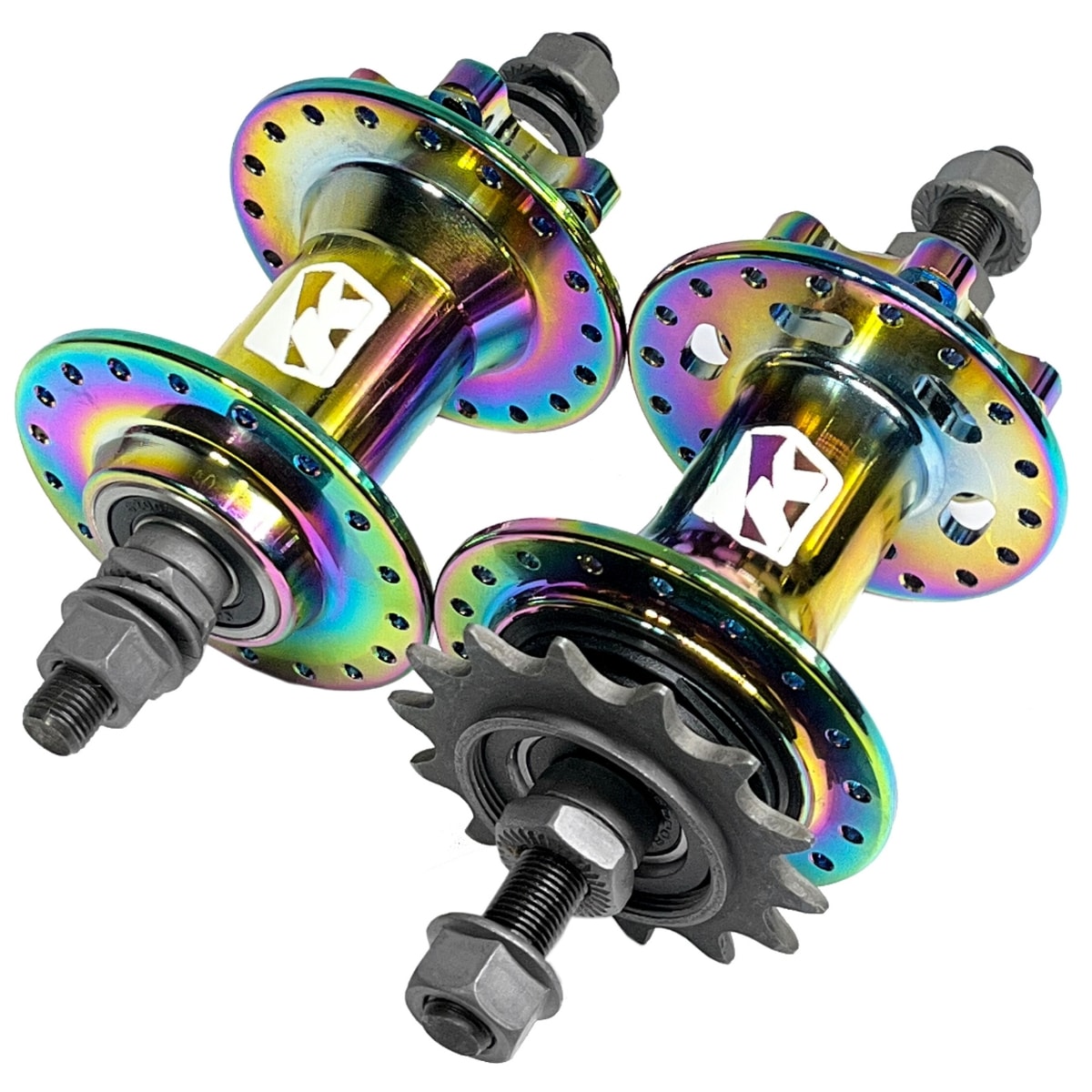 Cubo Alumínio Kapa Barulhento Rosca 36 Furos 16D Rolamentado Com Porca