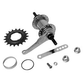 Cubo Contra Pedal Aço Shun Feng Encaixe 36 Furos Zincado Rolamentado