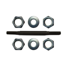 Eixo Dianteiro Com Batente Nek 140mm Aço Preto Grosso 3/8