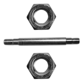 Eixo Dianteiro Furado Nek Bravo1 110mm Aço Prata Grosso 3/8 Para Blocagem