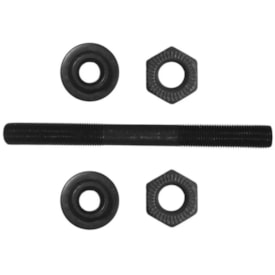 Eixo Dianteiro Furado Paco 100/108mm Aço Preto Grosso 3/8