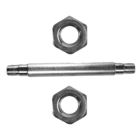 Eixo Dianteiro Nek 110mm Aço Prata Grosso 3/8 Universal Para Blocagem