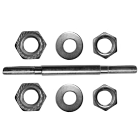 Eixo Dianteiro Nek Bravo2 140mm Aço Prata Grosso 3/8 Com Batente