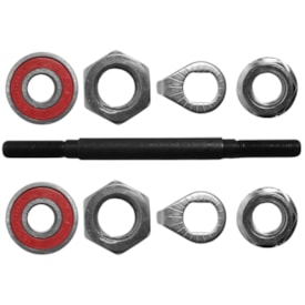 Eixo Dianteiro Saiguan 150mm Aço Preto Grosso 3/8