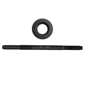 Eixo Traseiro Contra Pedal Velamos 157mm Aço Preto Grosso 3/8