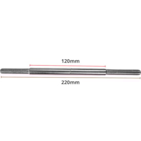 Eixo Traseiro Cubo K7 Nek 220mm Aço Zincado Grosso 3/8