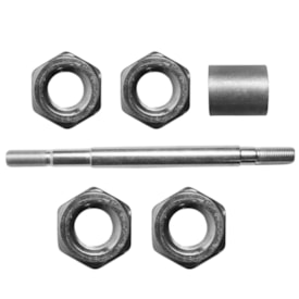 Eixo Traseiro Furado Nek 145mm Aço  Zincado Grosso 3/8