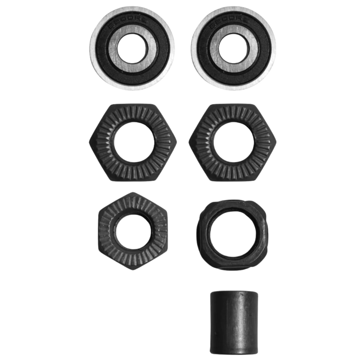 Eixo Traseiro Furado Shun Feng 145mm Aço Preto Grosso 3/8 Com