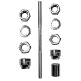 Eixo Traseiro G7 180mm Aço Zincado Grosso 3/8 ( 10 Unidades )