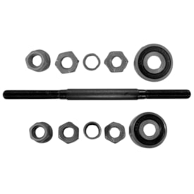 Eixo Traseiro Importado 175mm Aço Preto Grosso 3/8 Com Espaçador