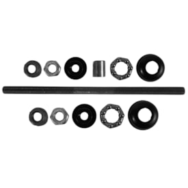 Eixo Traseiro Importado 200mm Aço Preto Grosso 3/8 Completo