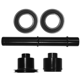 Eixo Traseiro Kapa 125mm Alumínio Preto Grosso 12mm