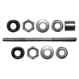 Eixo Traseiro Nek 175mm Aço Zincado Grosso 3/8 Com Espaçador