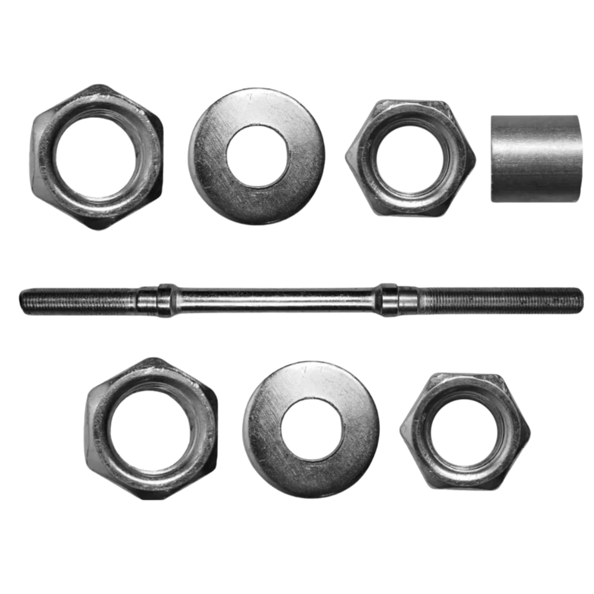 Eixo Traseiro Nek 185mm Aço Zincado Grosso 3/8