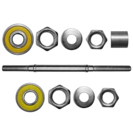 Eixo Traseiro Nek 185mm Aço Zincado Grosso 3/8