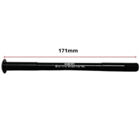 Eixo Traseiro Passante Nek 171mm Alumínio Preto Grosso 12mm